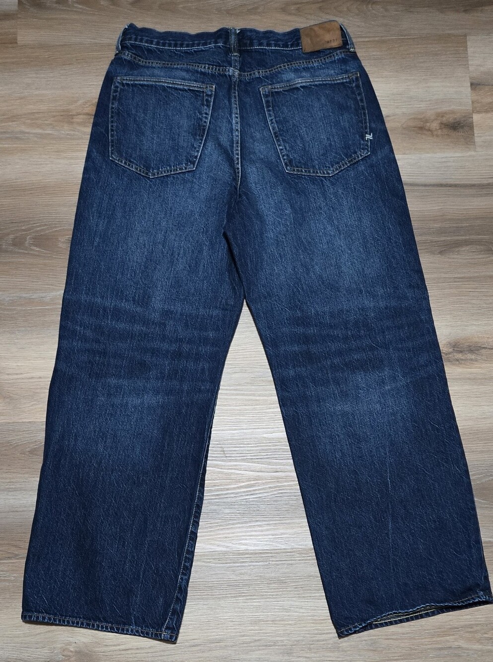 AE77 Premium Stovepipe Blue Organic Cotton Jeans Size 12 Short - Picture 3 of 13